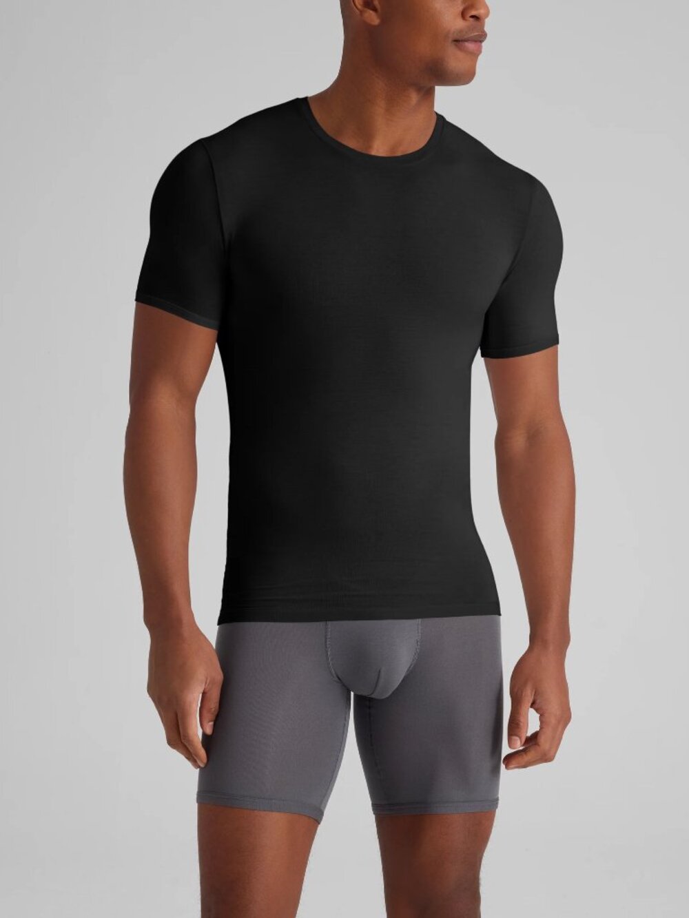 NWT Tommy John Mens Second Skin Crew Neck Stay Tucked Undershirt